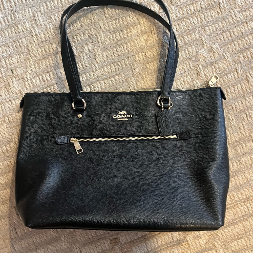 Brand new- Coach Black Leather Tote Bag